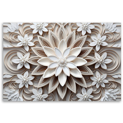 Painting on canvas, Flowers 3D