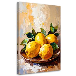 Paveikslas ant drobės, Itališkos citrinos Paveikslas ant drobės, Lemons Fruit Paveikslai ant drobės Gera namie - Geranamie.lt