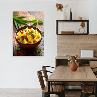 Paveikslas ant drobės, Egzotiški skoniai Paveikslas ant drobės, Bamboo Curry Bowl Paveikslai ant drobės Gera namie - Geranamie.lt