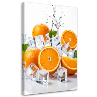 Paveikslas ant drobės, Apelsinų magija Paveikslas ant drobės, Oranges ice cream fruit nature Paveikslai ant drobės Gera namie - Geranamie.lt