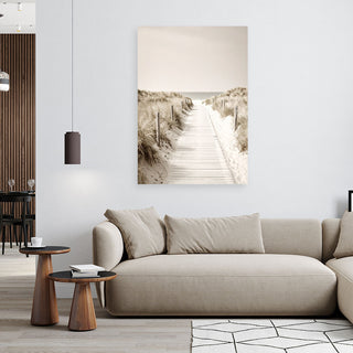 Paveikslas ant drobės, Balto smėlio takelis Paveikslai ant drobės Gera namie - Geranamie.lt