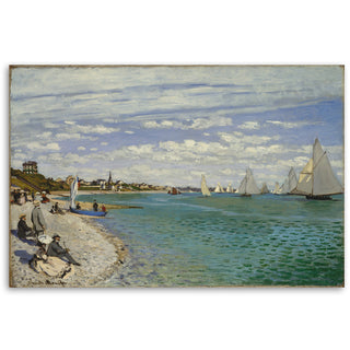 Painting on canvas, Claude Monet, Regatta at Sainte