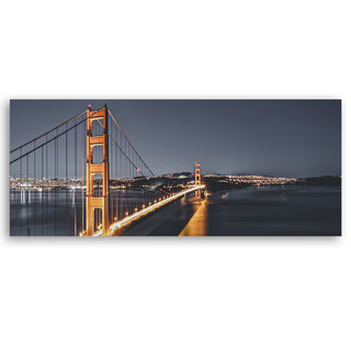 Canvas painting, Golden Gate Bridge at sunset