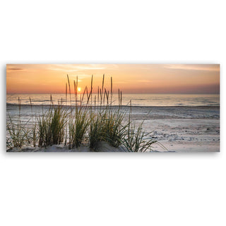 Painting on canvas, Sunset on the beach