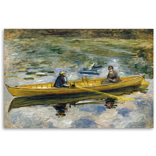 Painting on canvas, Pierre Auguste Renoir, Claude Monet with Mme Henriot