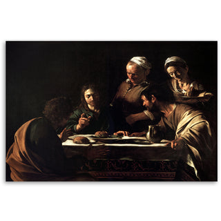 Painting on canvas, Caravaggio, Supper at Emmaus