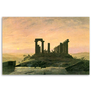 Painting on canvas, Caspar David Friedrich, Temple of Juno in Agrigento