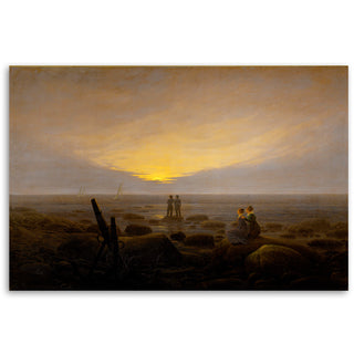 Paveikslas ant drobės, Caspar David Friedrich, Mėnulio patekėjimas