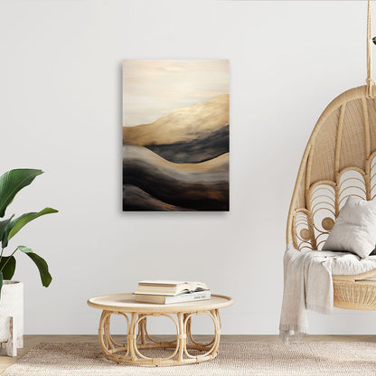 Painting on canvas, Golden waves