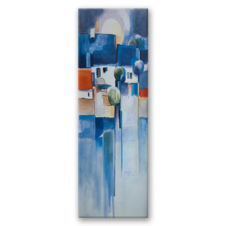 Painting on canvas, Abstract city