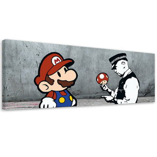 Paveikslas ant drobės, Banksy, Super Mario and Cop