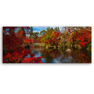 Painting on canvas, Japanese garden