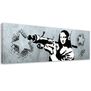 Paveikslas ant drobės, Banksy, Mona Lisa Bazooka