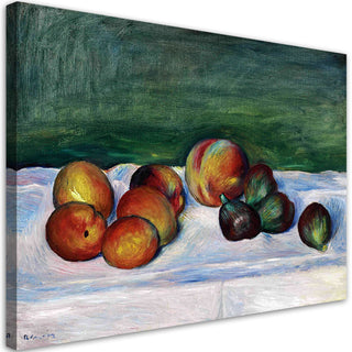 Paveikslas ant drobės, Pierre Auguste Renoir, Natiurmortas su abrikosais ir figomis