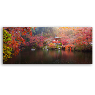 Painting on canvas, Japanese garden