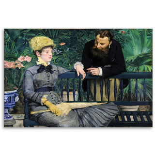 Painting on canvas, Edouard Manet, in the Conservatory