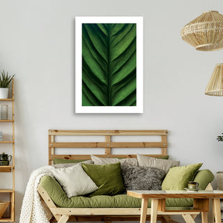 Painting on canvas, Green leaf