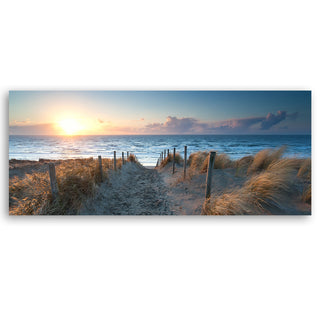 Painting on canvas, Sunset on the beach