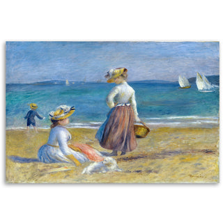 Painting on canvas, Pierre Auguste Renoir, On the beach