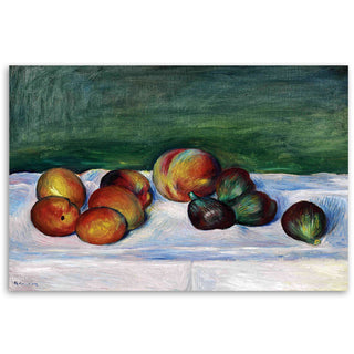 Paveikslas ant drobės, Pierre Auguste Renoir, Natiurmortas su abrikosais ir figomis