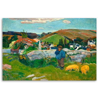 Paveikslas ant drobės, Paul Gauguin, Kiaulių ganytojas