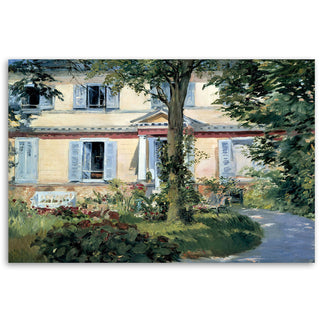 Paveikslas ant drobės, Edouard Manet, The House at Rueil