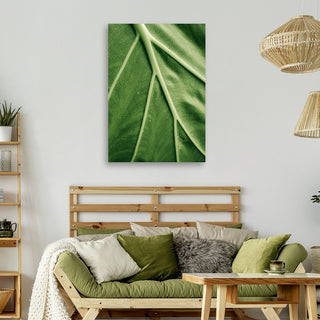 Painting on canvas, Green leaf